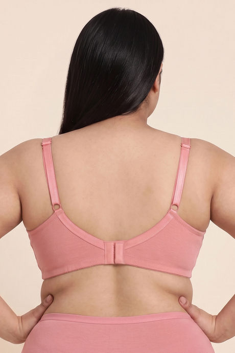 Zivame Basics Double Layered Non Wired 3/4Th Coverage Sag Lift Bra - Lobster Bisque — image 4